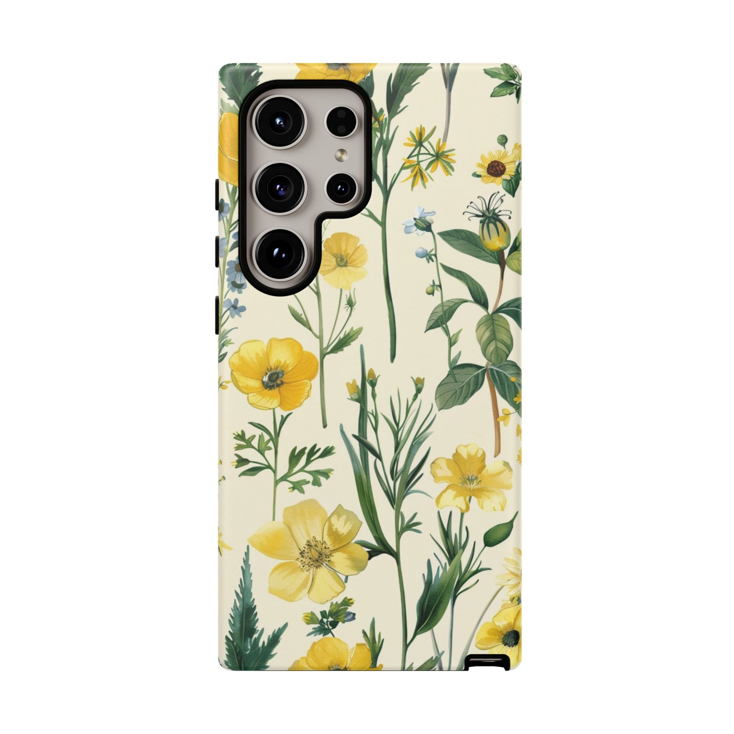 Floral Sage Yellow Wildflower Phone Case