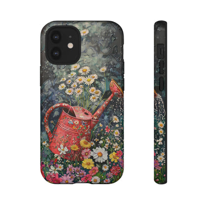 Flowers and Watering Can Floral Oil Painting Phone Case