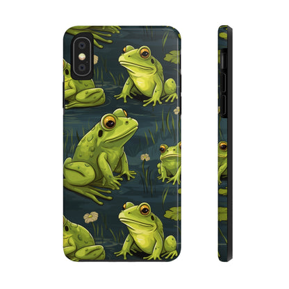 Green Frogs iPhone case