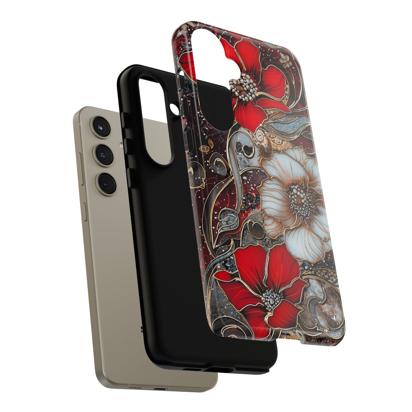 Stained Glass Floral Paisley Explosion Phone Case