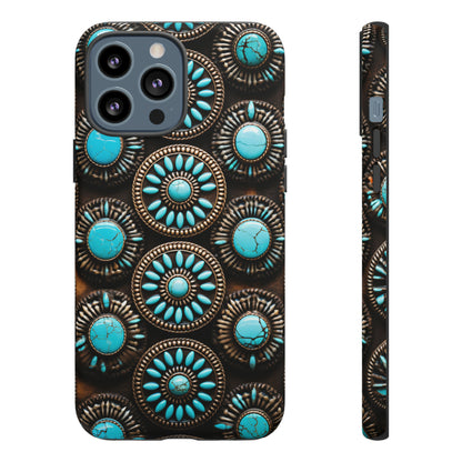 Vintage Navajo Native American Turquoise Concho Phone Case