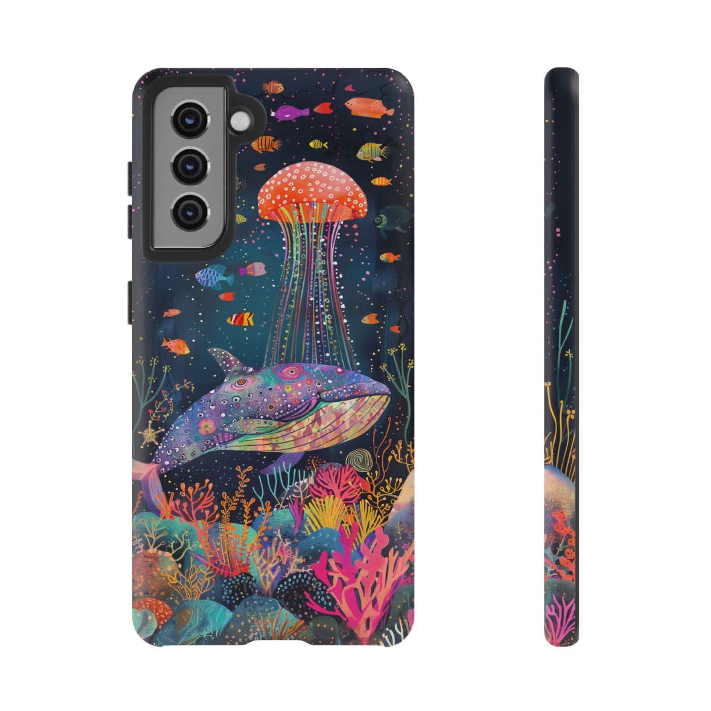 Whale Shark, Turtle, Jellyfish Phone Case