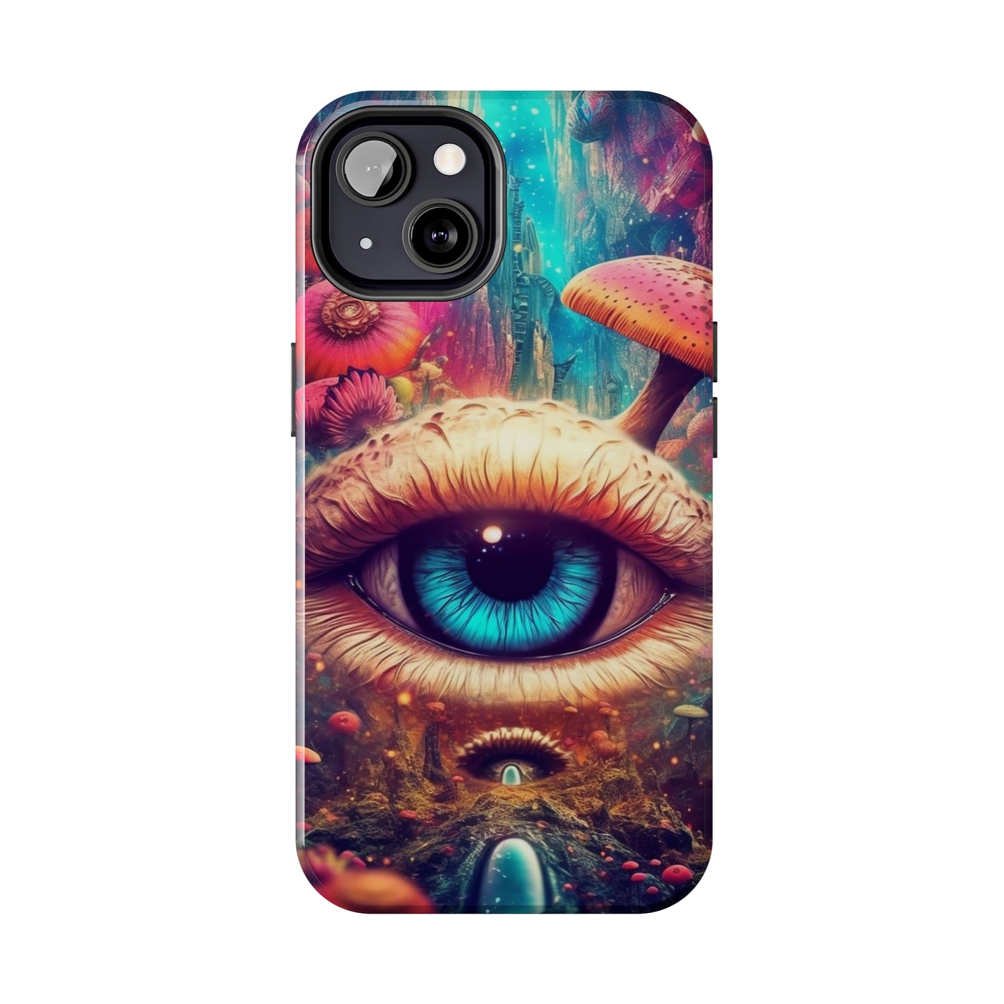 Eye of the Mushroom Psychedelic Art iPhone Case | Embrace the Trippy Enigma