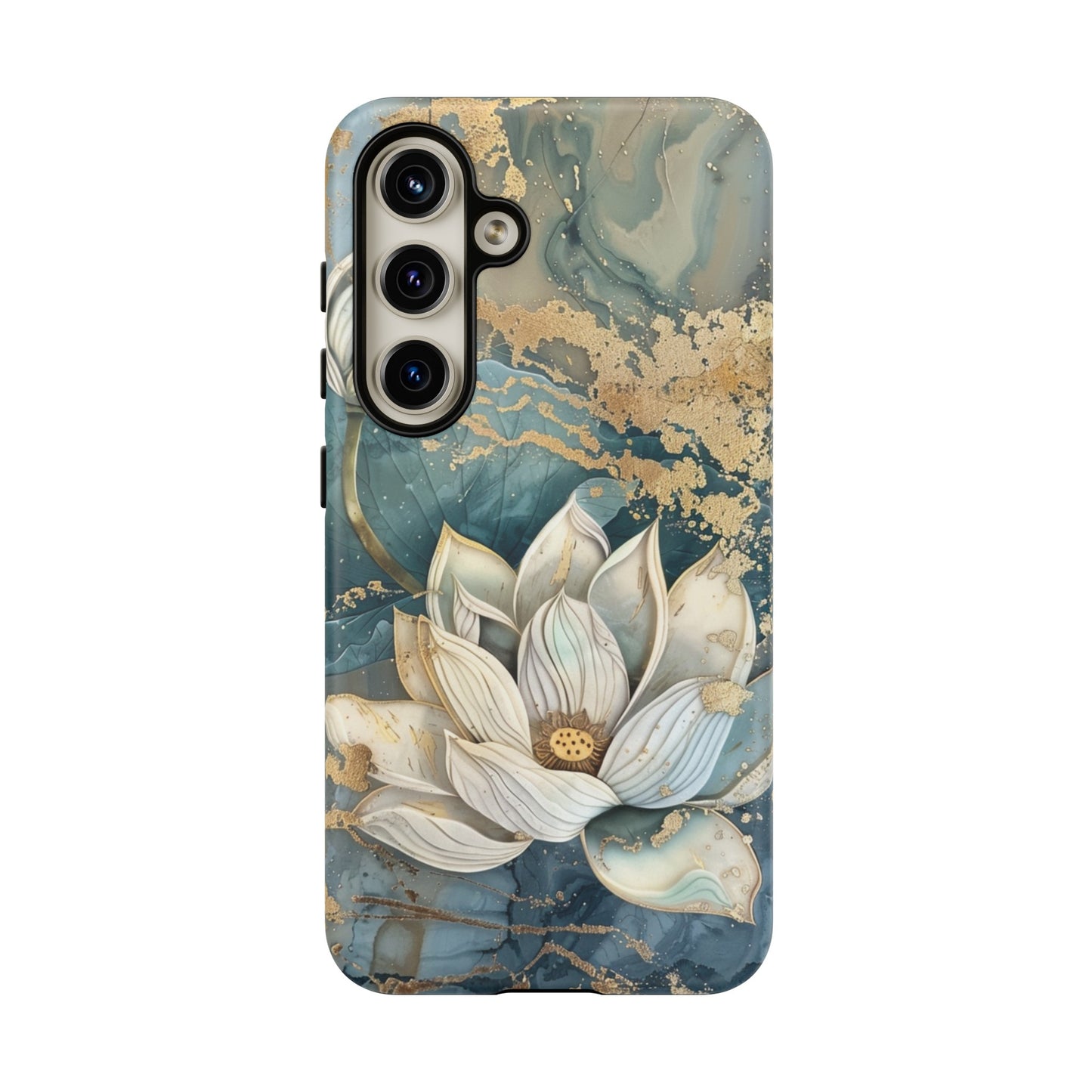 Zen Lotus Gold Floral Phone Case