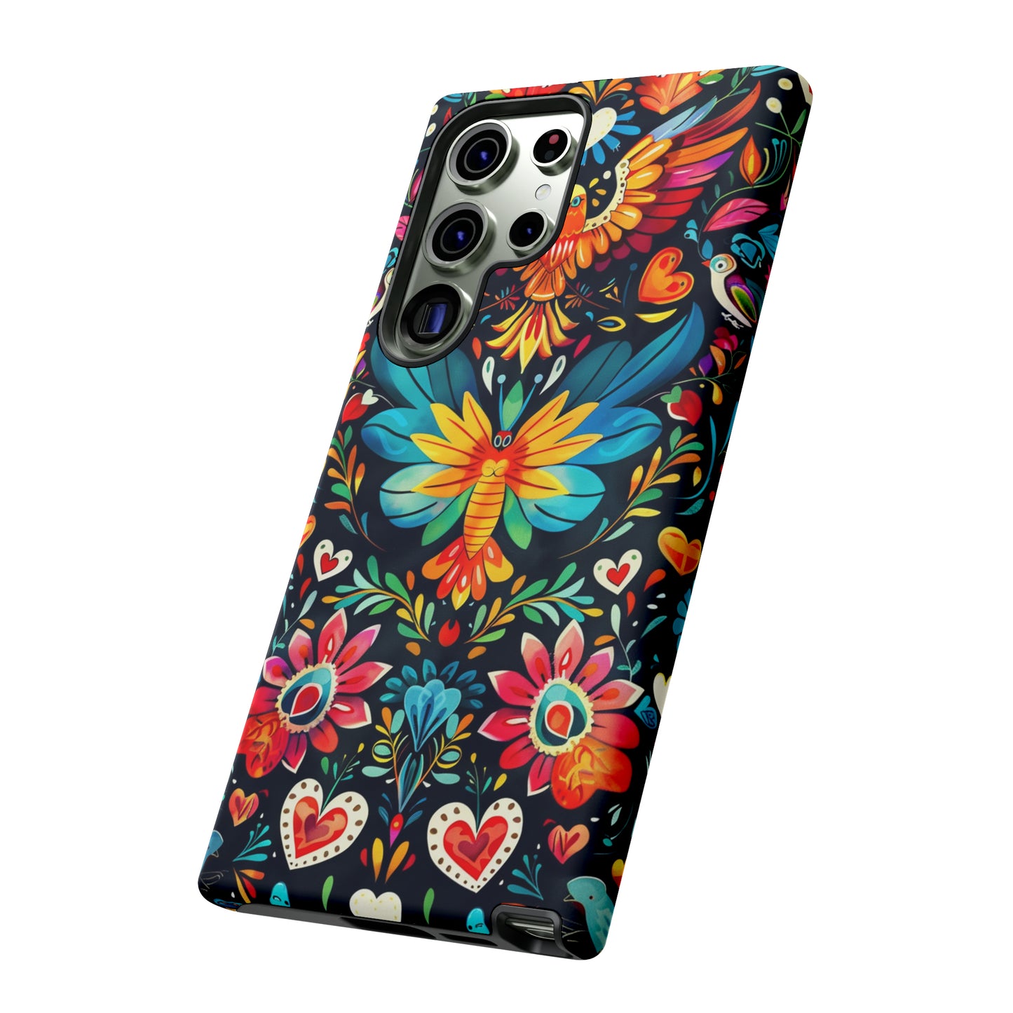 Floral Explosion Magic Hearts Phone Case