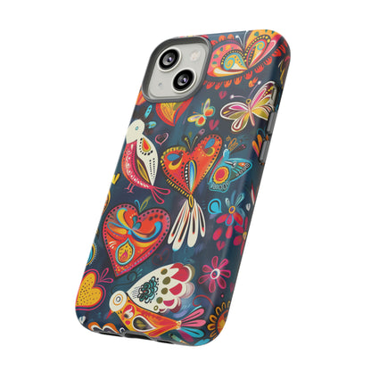 Bright Colorful Mexican Style Mural Painting Phone Case