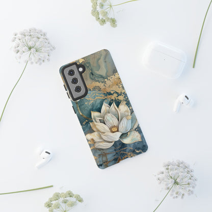 Zen Lotus Gold Floral Phone Case