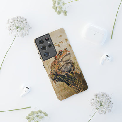 Toad on a Branch Japanese Style Art Painting Phone Case