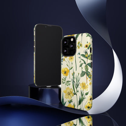 Floral Sage Yellow Wildflower Phone Case