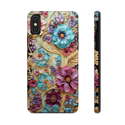 Color Splash Plastic Flower Tough iPhone Case | Vibrant Phone Cover