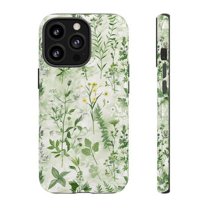 Floral Sage Green Wildflower Phone Case