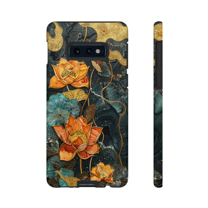 Chiyogami Floral Scroll Work Phone Case