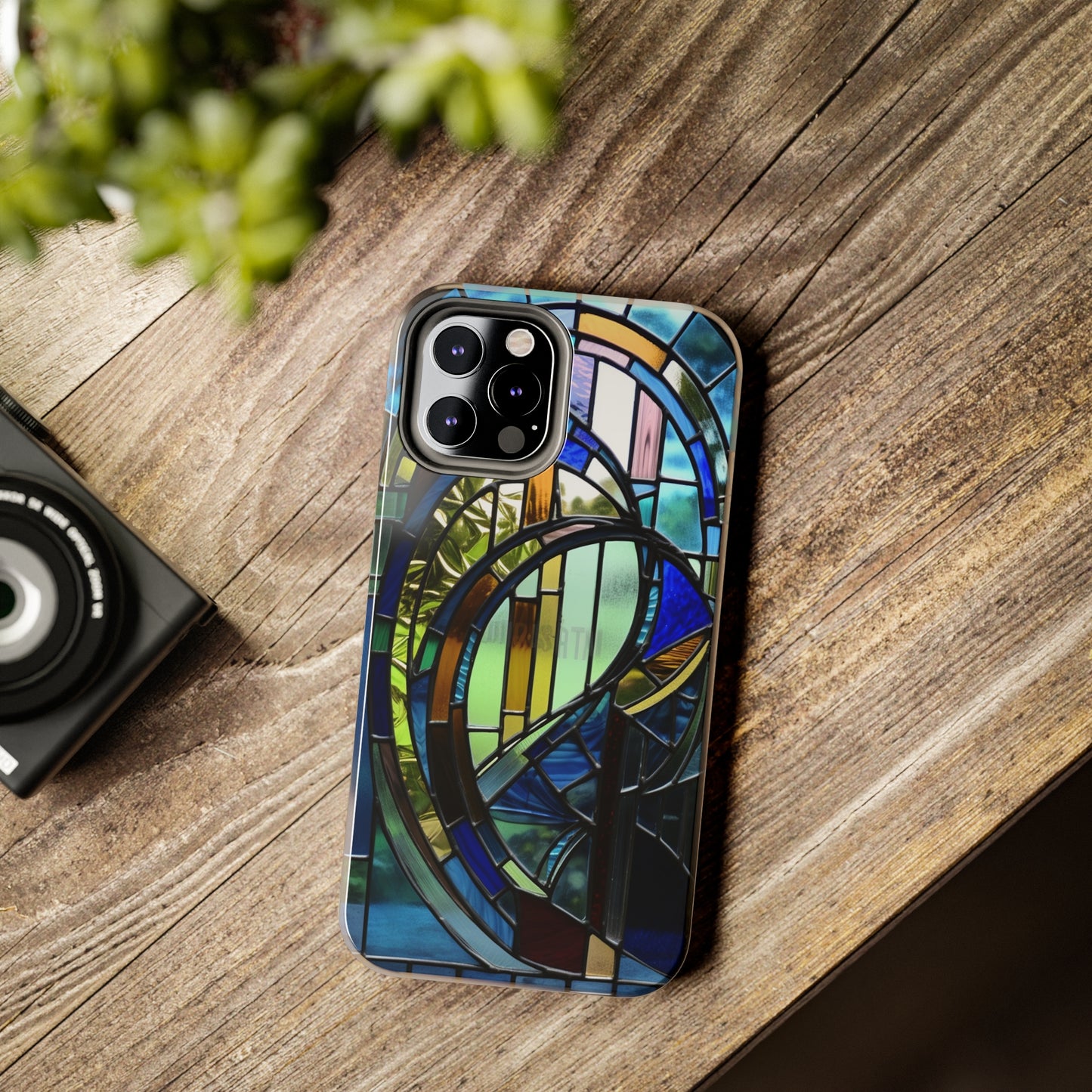 Stained Glass Floral: Art Deco Delight | Boho Chic Tough Case for iPhone & Samsung Galaxy Models