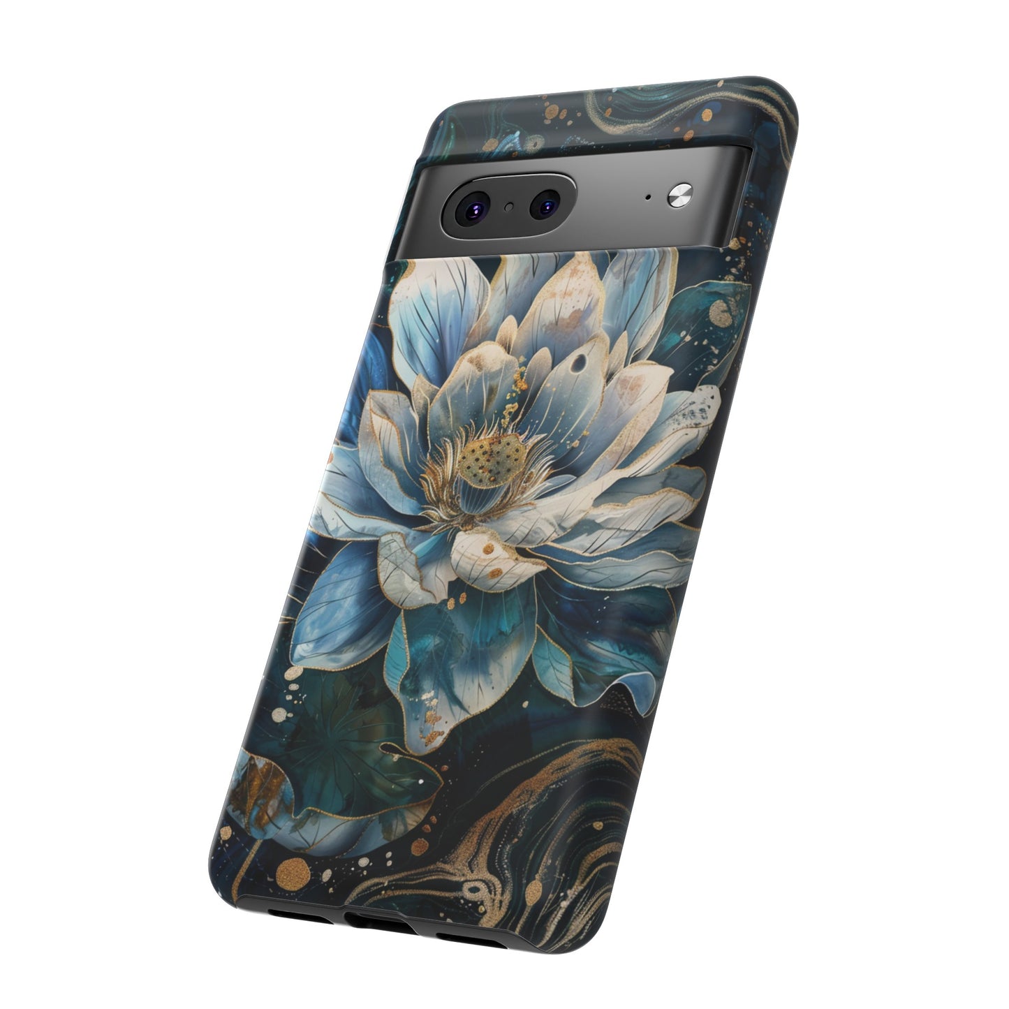 Zen Stained Glass Lotus Floral Design Phone Case