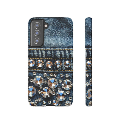 Blue Jean Queen Rhinestone Bling Phone Case