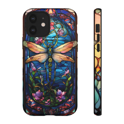 Art Nouveau Stained Glass Dragonfly Phone Case