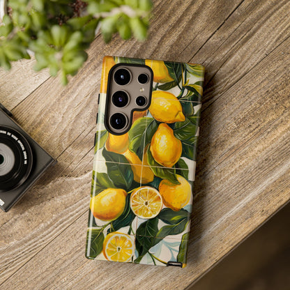 Mediterranean Lemon Italian Tile iPhone 14 Case