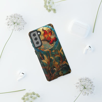 Art Nouveau Floral Full Moon Phone Case