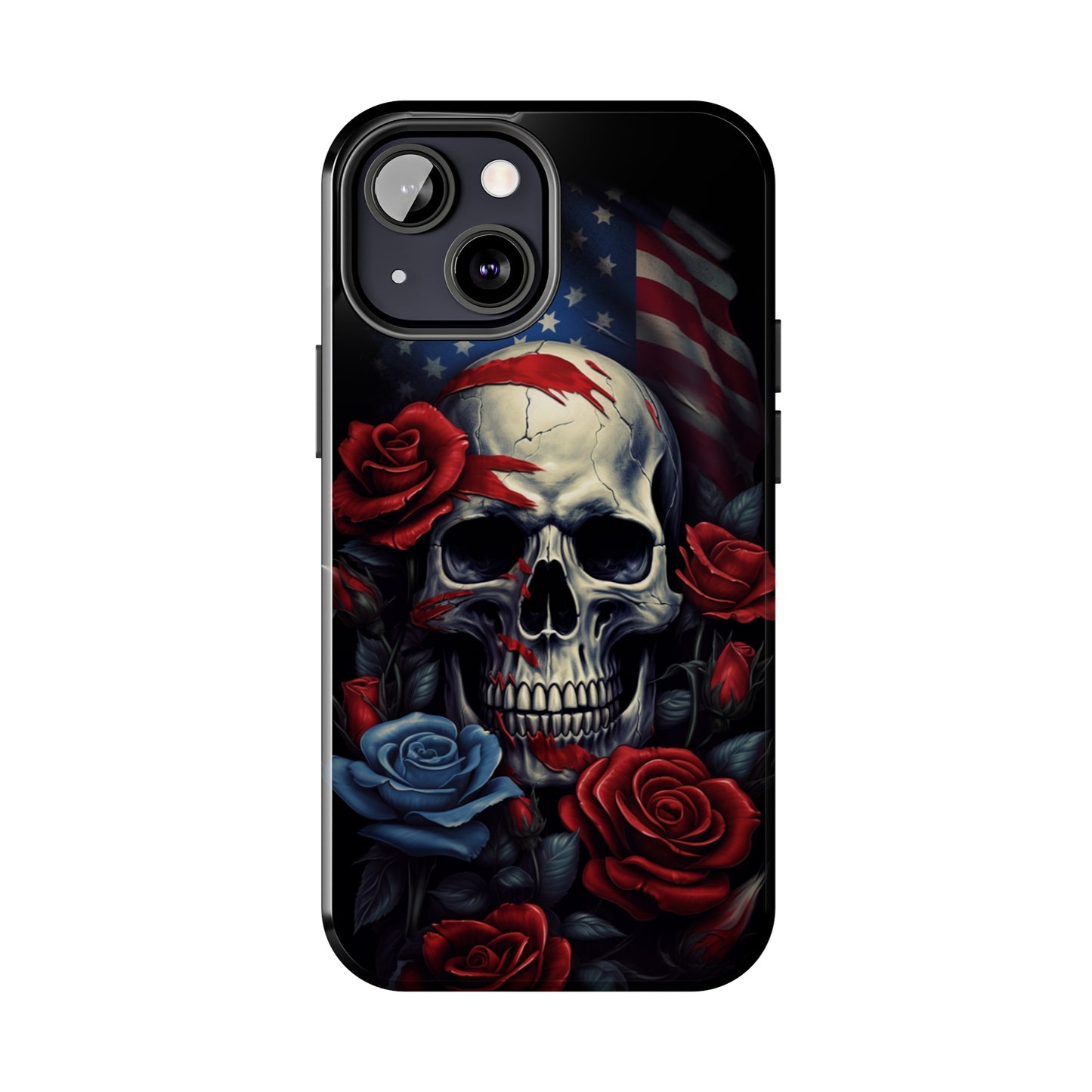 Skull USA Flag iPhone Case | Patriotic Edge with Stylish Protection