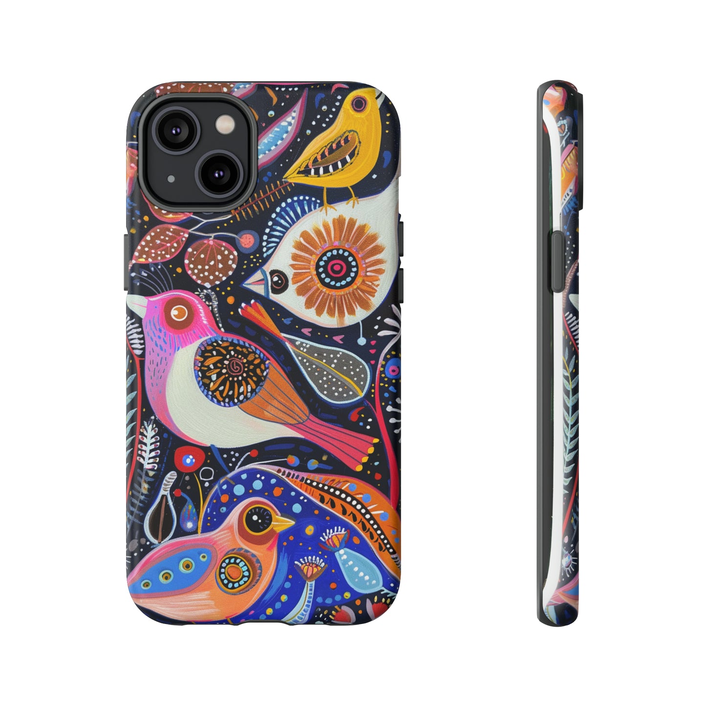 Mexican Style Bird Painting Phone Case