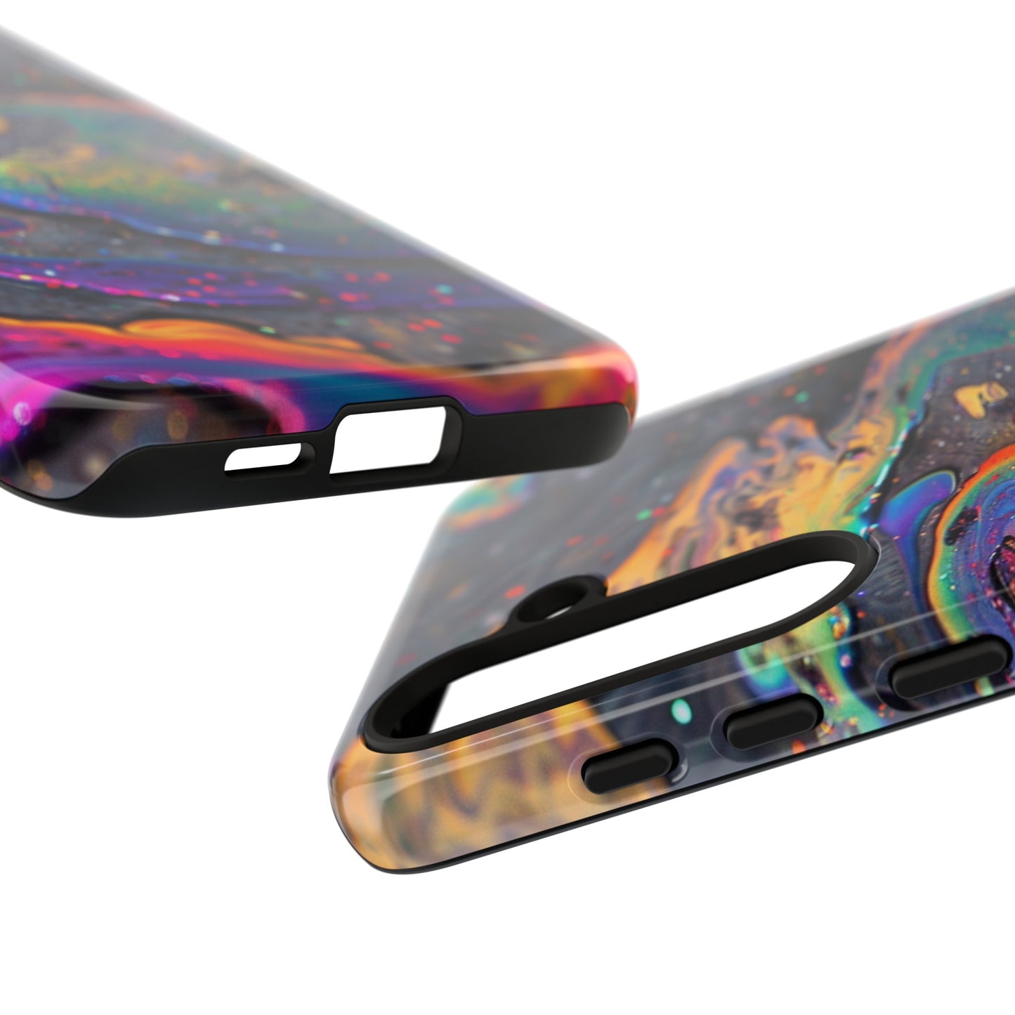 Opalescent Marbled Holographic Print Phone Case