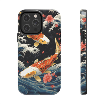 Graceful Flow: Koi Fish Inspired | Japanese Art Masterpiece iPhone Case