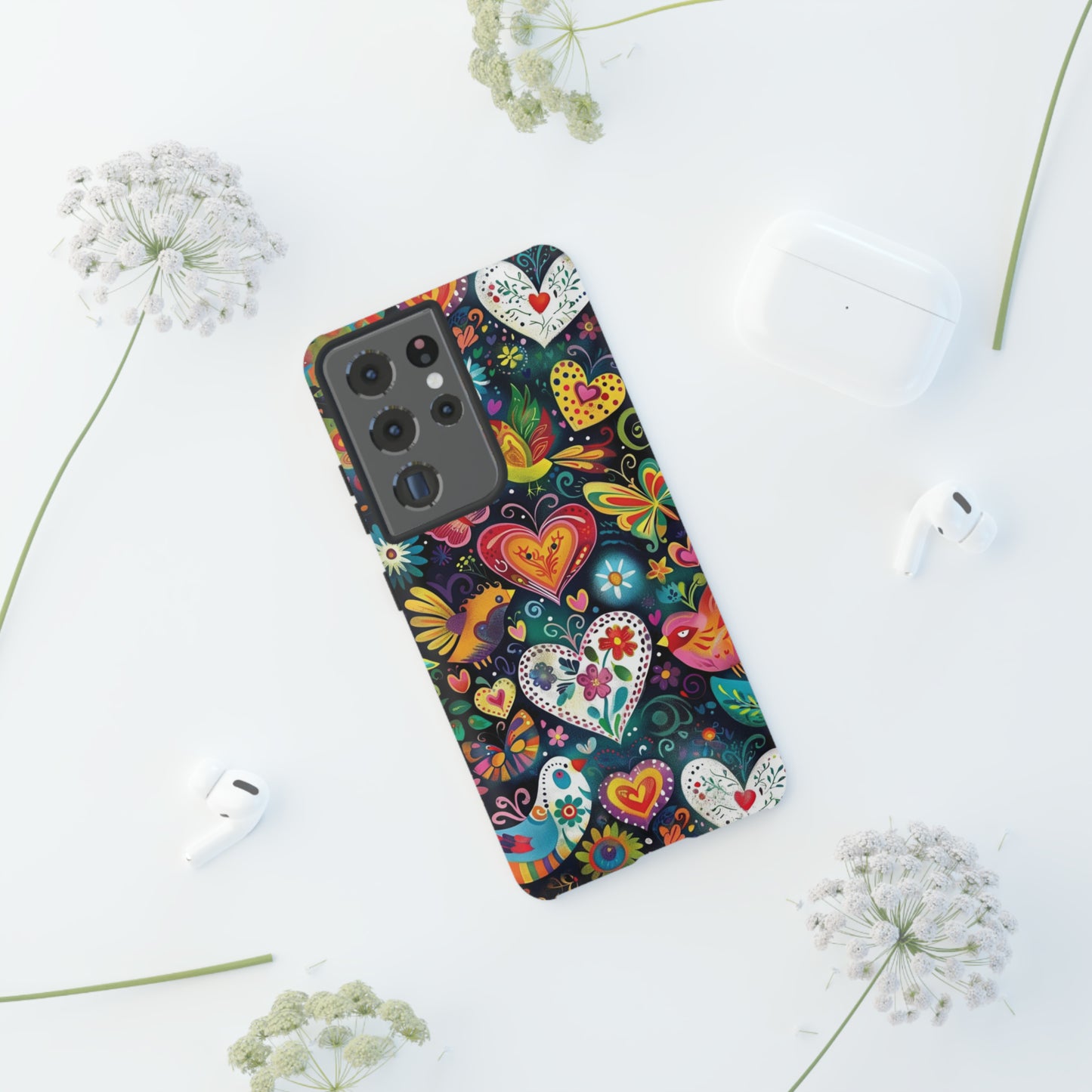 Floral Butterfly Magic Hearts Phone Case