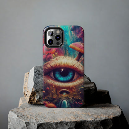 Eye of the Mushroom Psychedelic Art iPhone Case | Embrace the Trippy Enigma