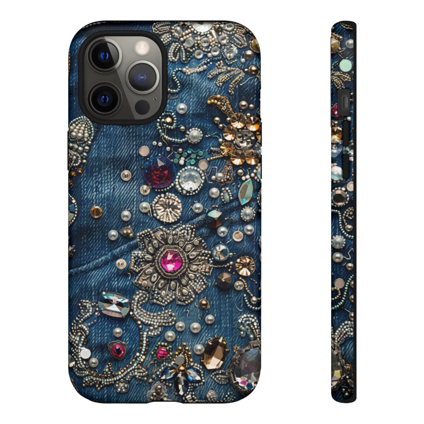 Blue Jean Queen Rhinestone Bling Phone Case