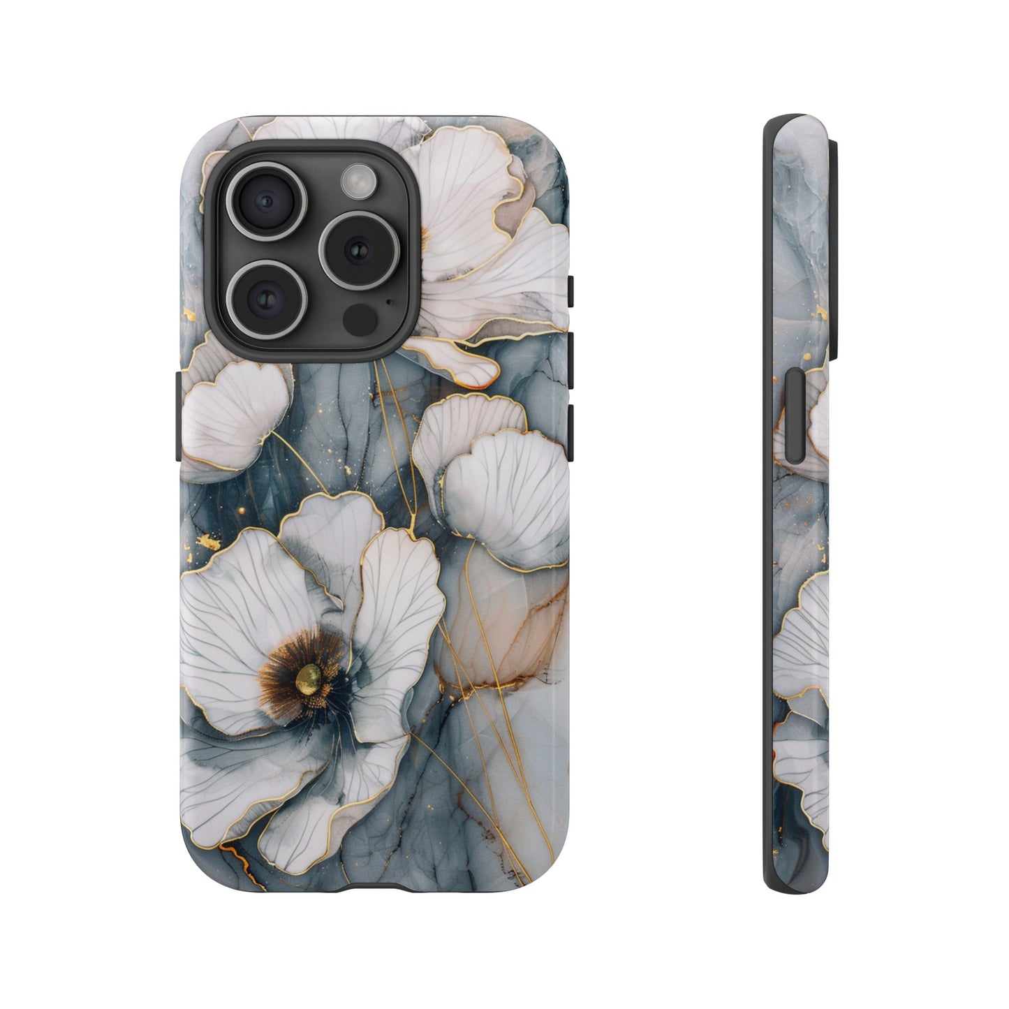 Flowers and Gold Phone Case