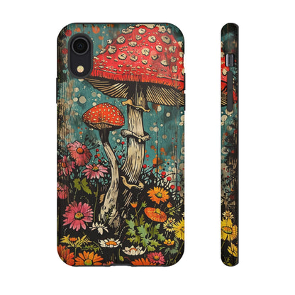 Trippy Magic Mushroom Retro Art Phone Case