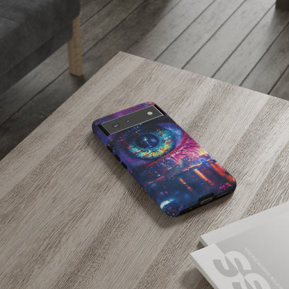 Eye of the Beholder Cyberpunk Art Phone Case