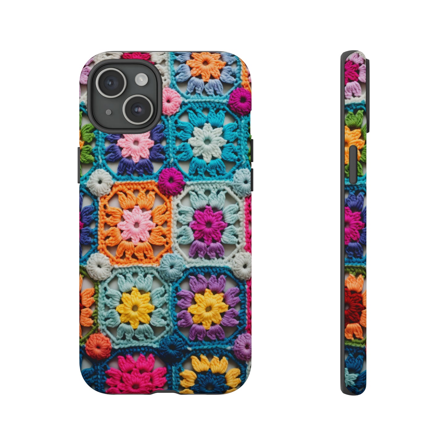 Vintage Crochet Blanket Look Phone Case