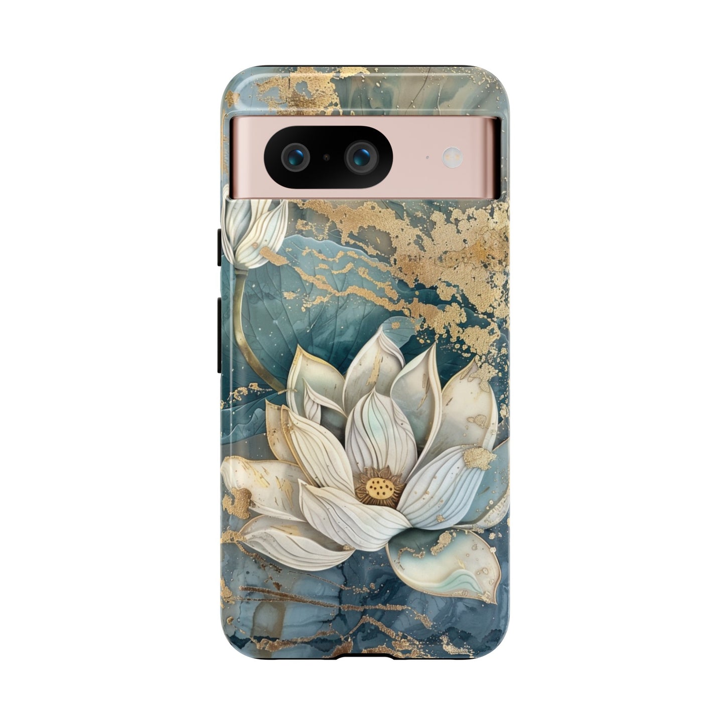 Zen Lotus Gold Floral Phone Case