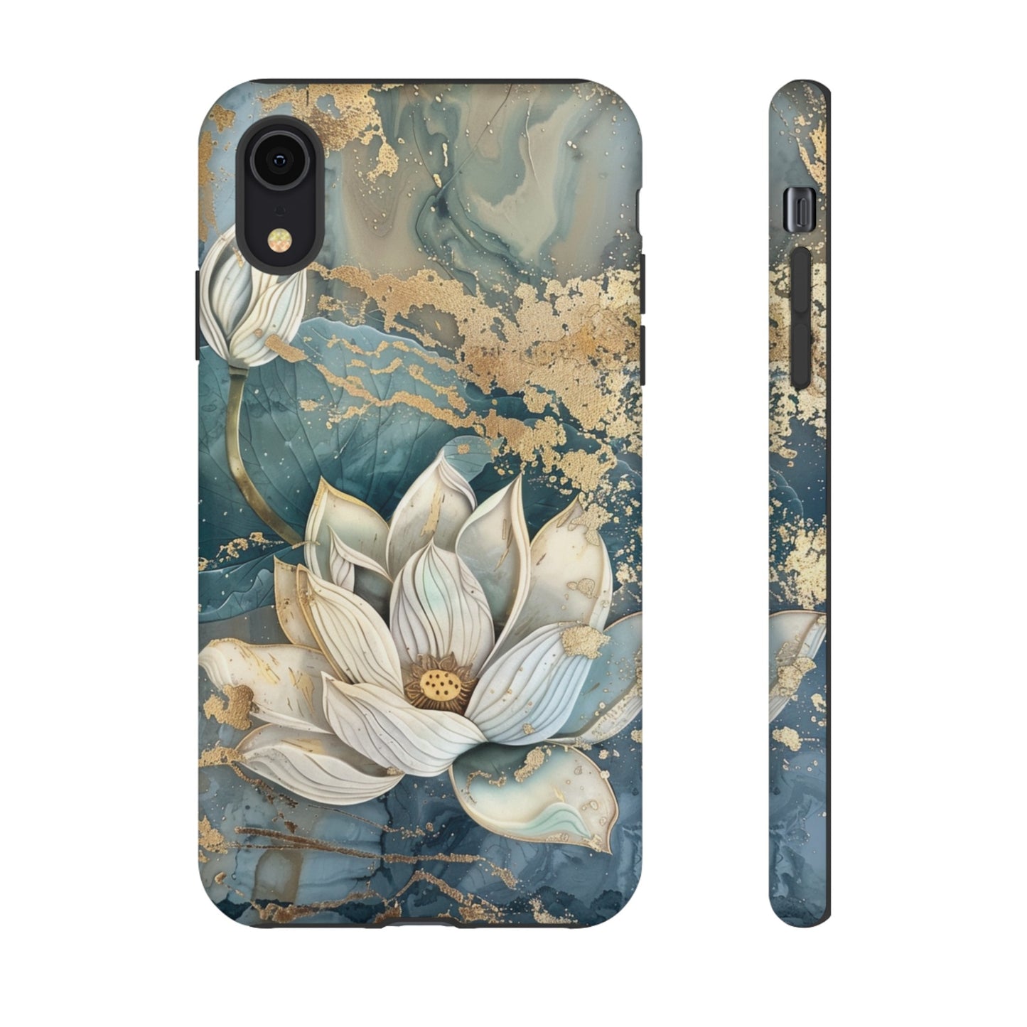 Zen Lotus Gold Floral Phone Case