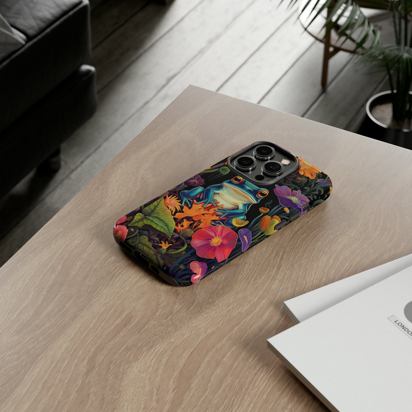 Floral Frogs Elegance Phone Case for Google Pixel, iPhone & Samsung Galaxy