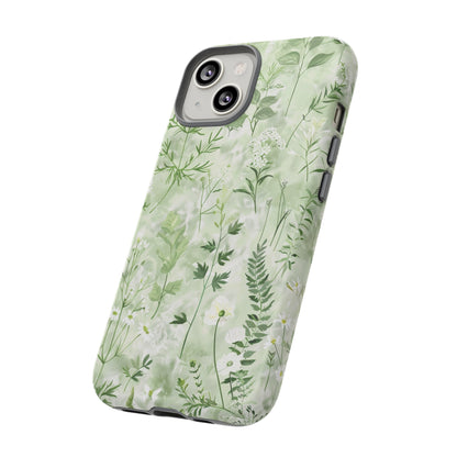 Floral Sage Green Wildflower Phone Case