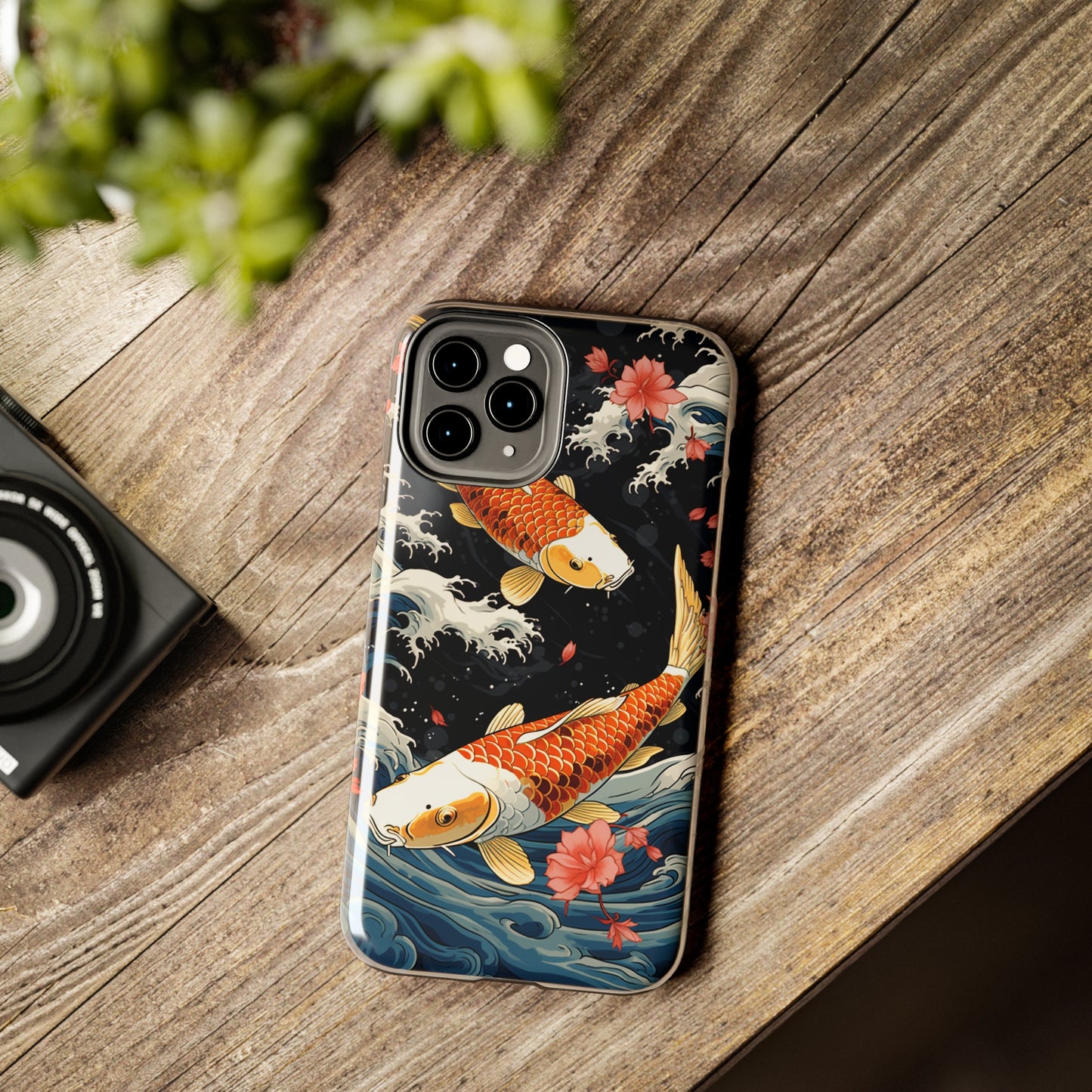 Graceful Flow: Koi Fish Inspired | Japanese Art Masterpiece iPhone Case