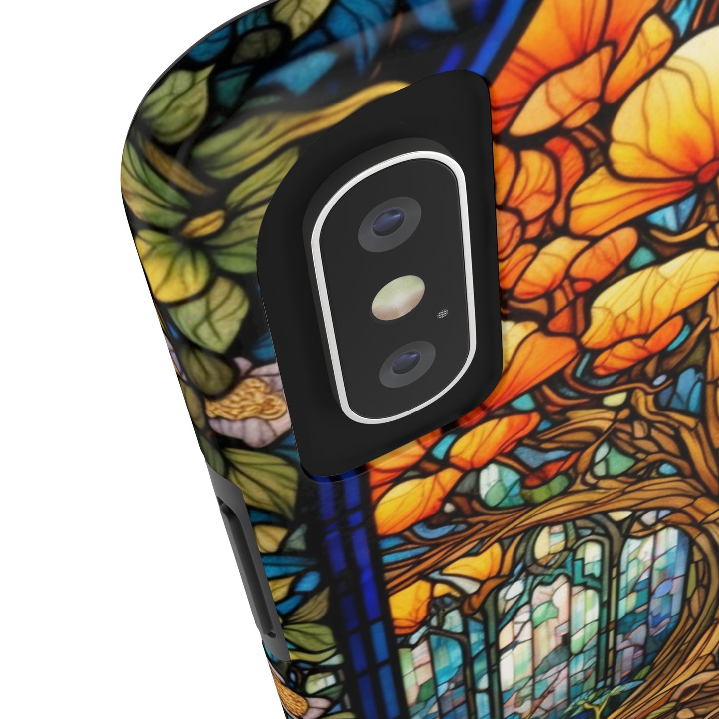 Tree of Life Stained Glass Style iPhone Tough Case | Embrace Nature's Harmony with Durable Elegance