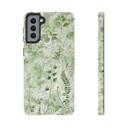 Floral Sage Green Wildflower Phone Case