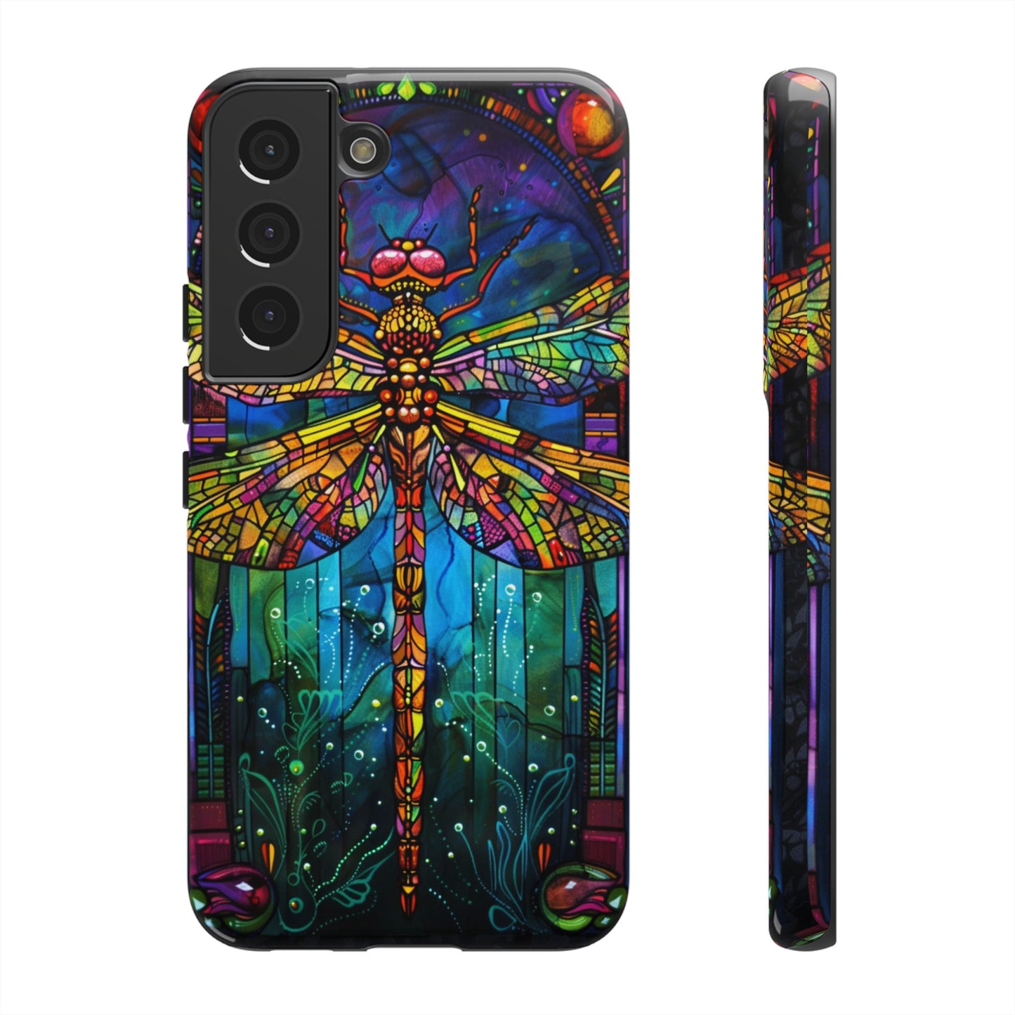 Art Deco Stained Glass Dragonfly Phone Cover