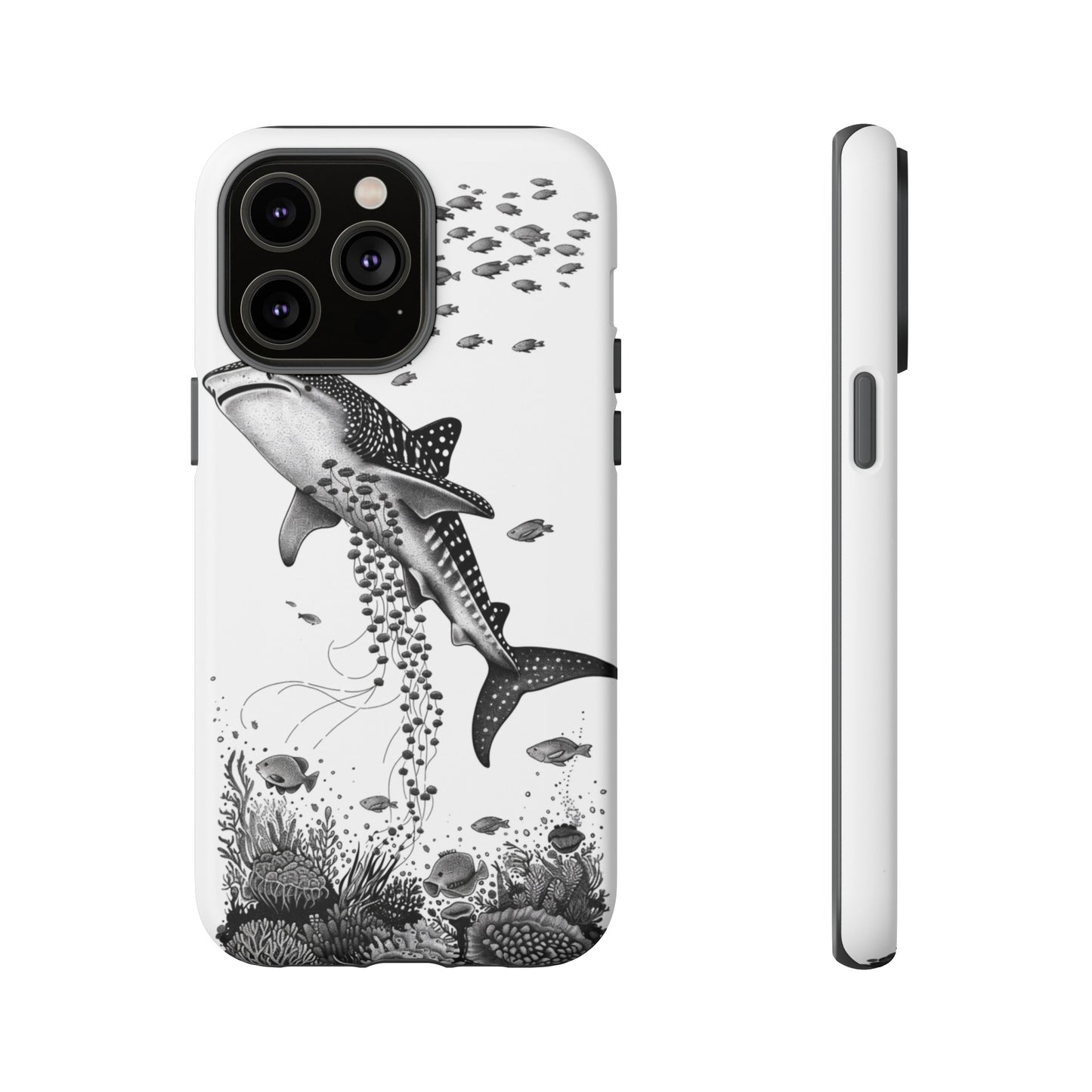 Whale Shark, Turtle, Manta Ray Phone Case