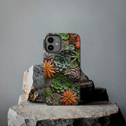 Succulent Desert Cactus Floral iPhone Case | Embrace the Beauty of Arid Elegance