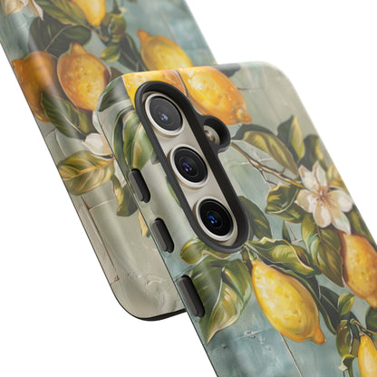 Mediterranean Lemon Tile Oil Painting iPhone 13 Case