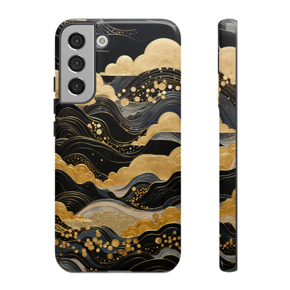 Chiyogami Mountains Tough Phone Case fits Galaxy S23 S22 S21 S20 Plus Ultra | Iphone 14 13 12 11 8 Pro Max Mini | Pixel 7 6 Pro 5 | Japanese