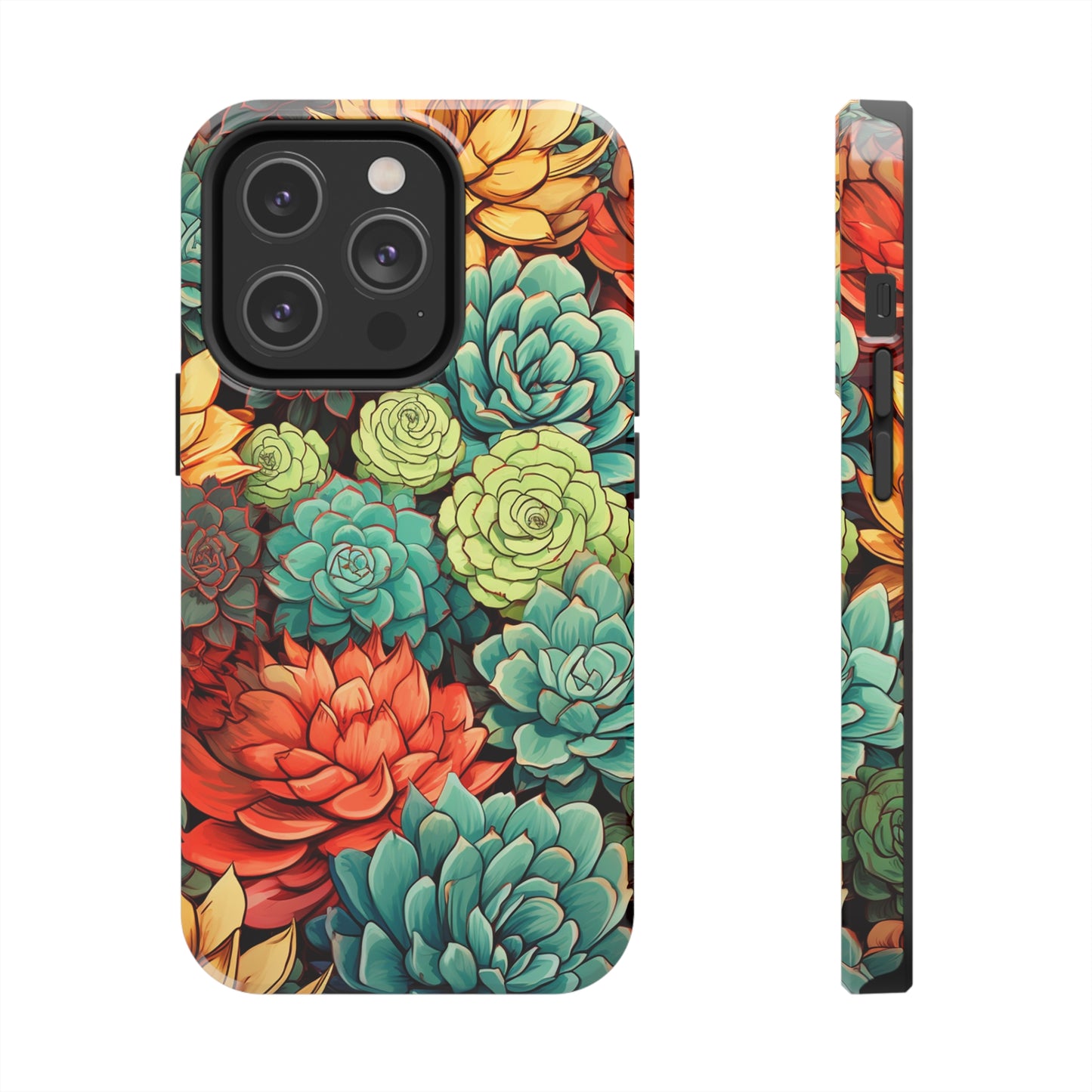 Succulent Desert Cactus Floral iPhone Case | Embrace the Beauty of Arid Elegance