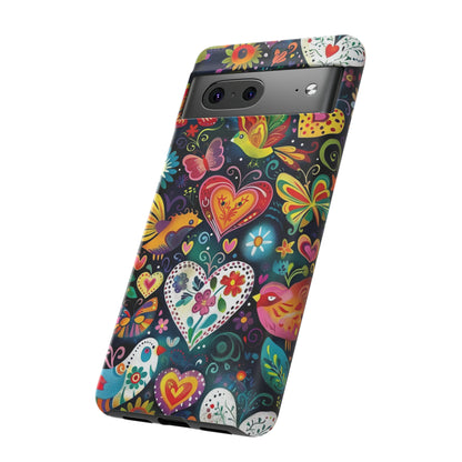 Floral Butterfly Magic Hearts Phone Case