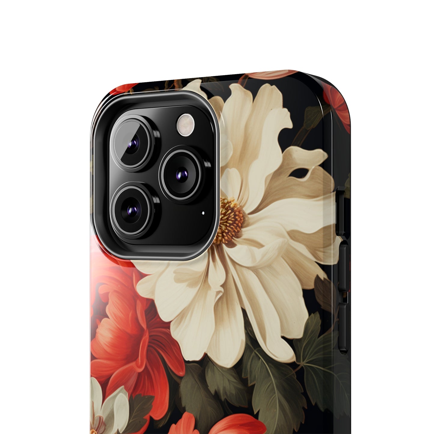 Vintage Floral Aesthetic Phone Tough Case | Antique Elegance for iPhone