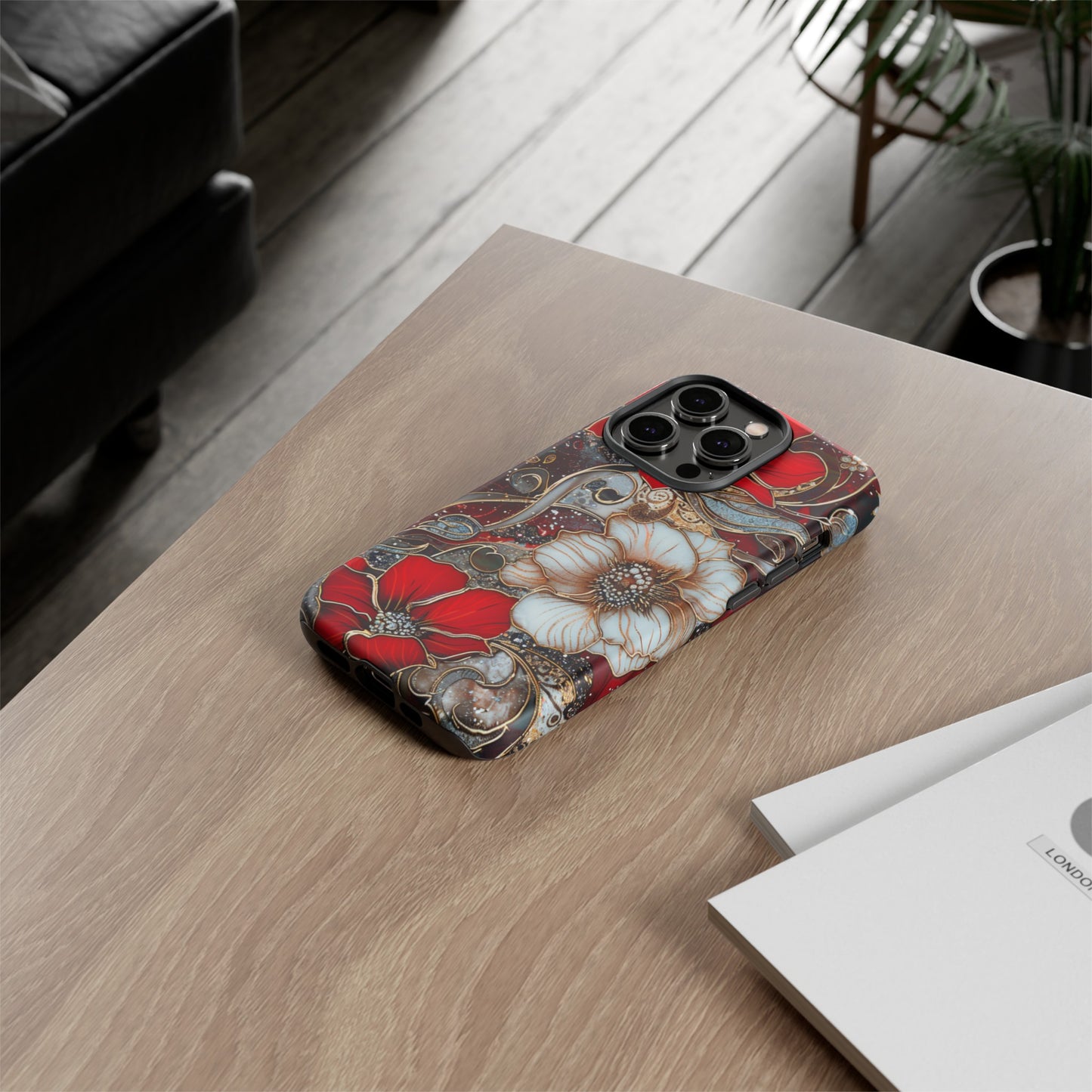 Stained Glass Floral Paisley Explosion Phone Case