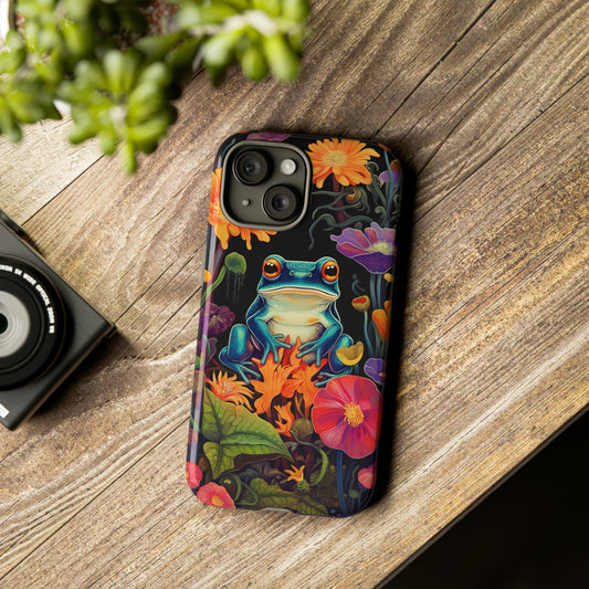 Floral Frogs Elegance Phone Case